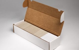 Cardboard Box with Assorted Baseball Cards, late 20th century