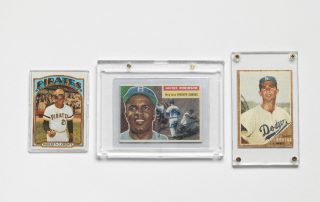 Roberto Clemente Baseball Card, 1972; Jackie Robinson Baseball Card, 1956; Sandy Koufax Baseball Card, 1962