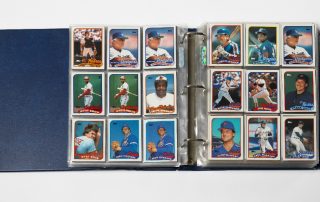 Binder with Assorted Baseball Cards, late 20th century