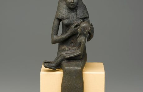Seated Statuette of Isis Holding Horus, 332–30 BCE