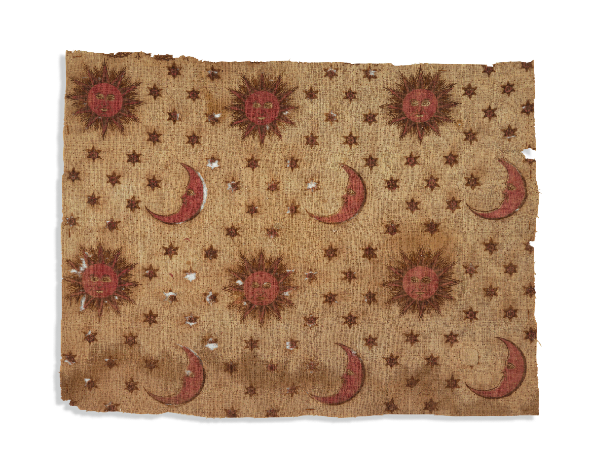 Iron-Mordanted Printed Textile, ca. 1800