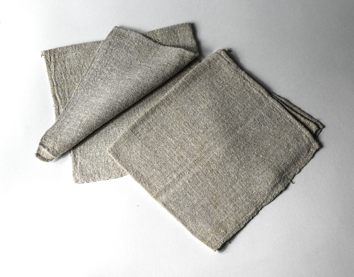 2 Unbleached linen bags