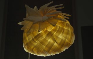 Chiffon pineapple hat
